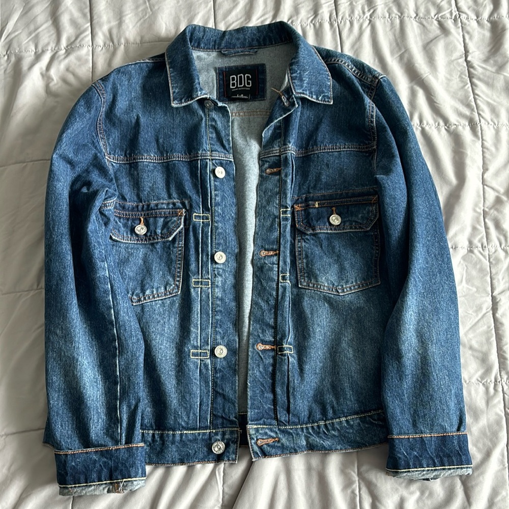 Urban Outfitters Men’s Denim Jacket | Navy | Large | Good Condition